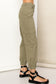 Green cargo jogger pants with pockets